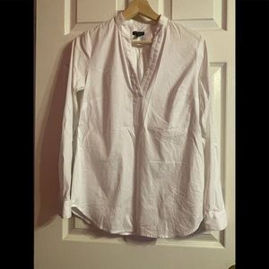 Ann Taylor mandarin collared shirt sz can
